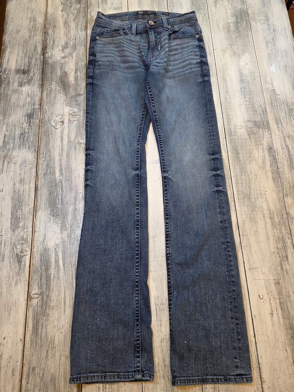 BKE Aiden Men's Dark Blue Bootcut Jeans sz 28x36